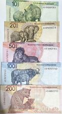 South Africa SET 5 UNC 10 20 50 100 200 Rand 2023 P 148 149 150 151 152 New picture