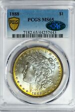 1888 Morgan PCGS MS65 *CAC-Verified* Stunning Color-Toned Silver Dollar  picture