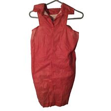Rick Owens Red Sleeveless Dress Size Small S SM Italy Short Mini picture