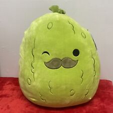Squishmallows Original 16-Inch Charles The Winking Pickle with Mustache  picture