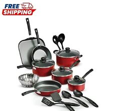 Tramontina Primaware 18 Piece Non-stick Cookware Set, Red picture