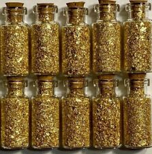 10 Bottles of Large Gold Flakes ..... Lowest price on the Net picture