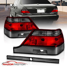 1995-1999 For Mercedes-Benz W140 S-Class Red Smoke Tail Lights Pair picture