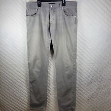 Richard J Brown Gray Men's Cotton Jeans Pants  Size US 35x34 Tokyo Button Fly picture