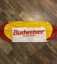 Vintage Anheuser-Busch Budweiser Beer Inflatable Hot Dog picture