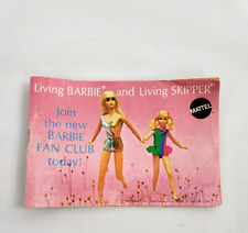 Vintage LIVING BARBIE AND LIVING SKIPPER Small Booklet Catalog 1970 MATTEL picture