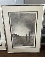 Hand Numbered Signed And Colored Don E Olsen Tornado Art Prints Vintage Midwest picture