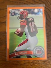 A.J. Green 2011 Topps Chrome ORANGE REFRACTOR RC Rookie - Bengals Color Match picture