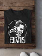 Rare Vintage Elvis Presley 1968 Black Short Sleeve Size Shirt Unisex PP068 picture