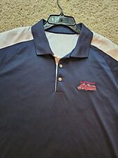 Cleveland Indians Blue with White Sleeves Polo Jersey Size XL picture