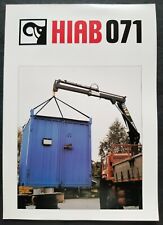 Hiab 071 Hydraulic Crane Dealer Sales Specs Brochure picture