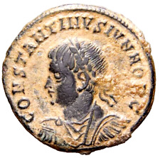 CERTIFIED Genuine RARE Campgate Castle Constantine II SMANTH Roman Coin w/COA picture