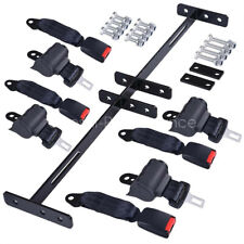 4 Retractable Golf Cart Seat Belts and Bracket Kit for EZGO Yamaha Club Car picture
