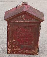 ANTIQUE CAST IRON GAMEWELL FIRE ALARM BOX FOR THE COLLECTOR OR THE MAN CAVE picture