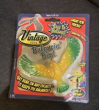 Vintage Toy Balancing Bird - NEW SEALED PACKAGE-yellow & grass green picture