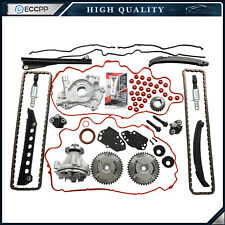 Timing Chain Kit Oil Water Pump Cover Gasket For 04-08 Ford F150 Lincoln 5.4L 3V picture