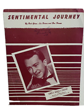 Vintage 1944 Sentimental Journey Sheet Music Stan Keller Cover Photo picture
