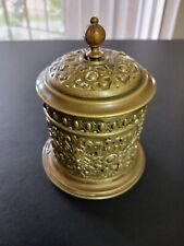 1800's Antique Brass Trinket Box picture