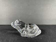 PRINCESS HOUSE 24% LEAD CRYSTAL GLASS FROG FIGURINE PAPERWEIGHT GERMANY (W2-1) picture