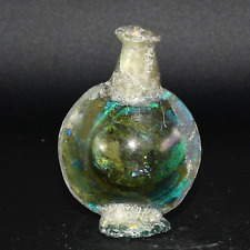 Authentic Ancient Roman Glass Bottle Lamp Circa 1st - 3rd Century AD picture