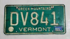 1983 Vintage VERMONT License Plate ~ DV841  ~ 🔥FREE SHIPPING🔥 picture