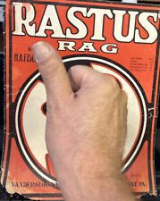1900s 11x14 Ragtime Sheet Music RASTUS RAG (cover and page one ONLY) picture