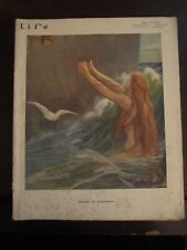 Life Magazine April 1917 Beware of Submarines Mermaid Art Deco 46 picture