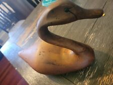 Vintage French Broad River Decoy Company Carved Wood Swan Decoy Appox 17” picture