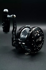 Maxel Jigging Reel Rage Pro 130 Lever Drag Conventional Shiny Black picture