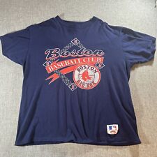 Vintage Boston Red Sox Shirt XL Nutmeg Mills 80s Baseball Navy Single Stitch picture