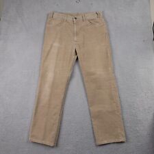 Vintage Levis Corduroy Pants Distressed Worn Broken In Cords Tan 36 USA Made picture