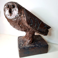 Picasso Cubist Owl Sculpture 1961 Austin Productions MCM Mid Century Modern 14