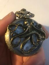 Rare Quartz Pocket Watch decorated with an elegant neat squid picture