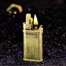 Laicengo Vintage Trench Lighter Kerosene Copper Lighter Windproof Brass Lighter picture
