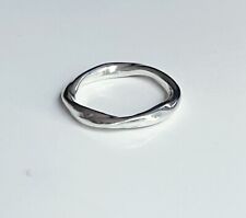 Stunning Solid Sterling Silver Twisted Ring- Handmade - Cost £59 picture