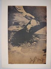 Joseph Beuys COA Vintage Signed Art Print on Paper Limited Edition Signed picture