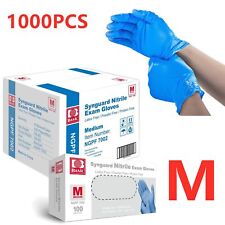 1000pc Disposable Synguard Nitrile Medium Size Exam Gloves Latex Powder Free picture