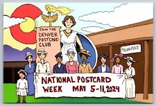 Postcard Denver Colorado Postcard Club National Postcard Week 2024 6X4 A13 picture