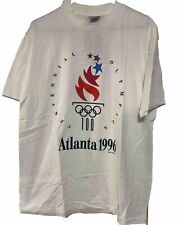 NOS Vintage 1996 Atlanta Olympics T-shirt Single Stitch Champion New W/ Tag Sz L picture