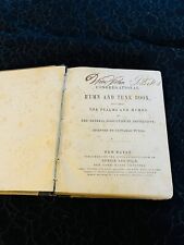 RARE 1856 Congressional Hymn & Tune Book with SIGNATURES  picture
