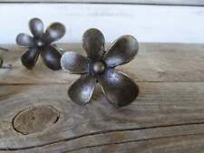 Vintage Antique Bronze Metal Flower Drawer Pulls Handles Cabinet Knobs picture