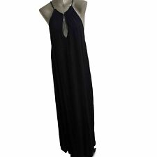Stillwater Women’s Size Small Maxi Black Dress High Side Slits Beach Dress Halte picture