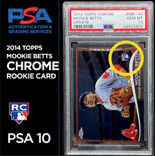 Mookie Betts ROOKIE CARD CHROME Baseball 💎 RARE 💎  2014 Topps CHROME PSA 10 picture