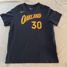 Steph Curry Golden State Warriors Nike City Edition Name Number T-Shirt Men XL picture