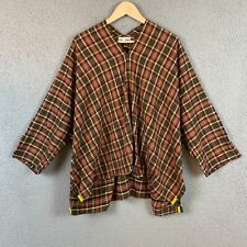 Good Company Collection Top Plaid Flannel Long Sleeve Popover Lagenlook Austin picture