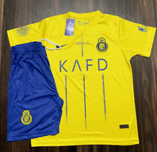 New 23/24 AL-Nassr Home Ronaldo# 7 Jersey Uniform With Shorts For kids and adult picture