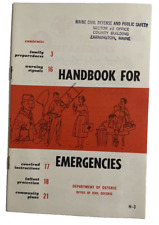 Vintage Handbook for Emergencies - 1958 - 23 Pages - Office of Civil Defense picture