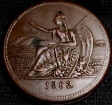 Estate Coin (1863) Patriotic Civil War Token UNC (Rarity-3) US Trade & Commerce  picture