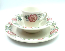 Vintage 1950's HOMER LAUGHLIN 3-PC Plate Bowl Cup Mug Restaurant Ware China Set picture