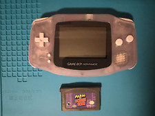 CLEAR GLACIER Nintendo Gameboy Advance (AGB-001) + Mario Vs Donkey Kong Game picture